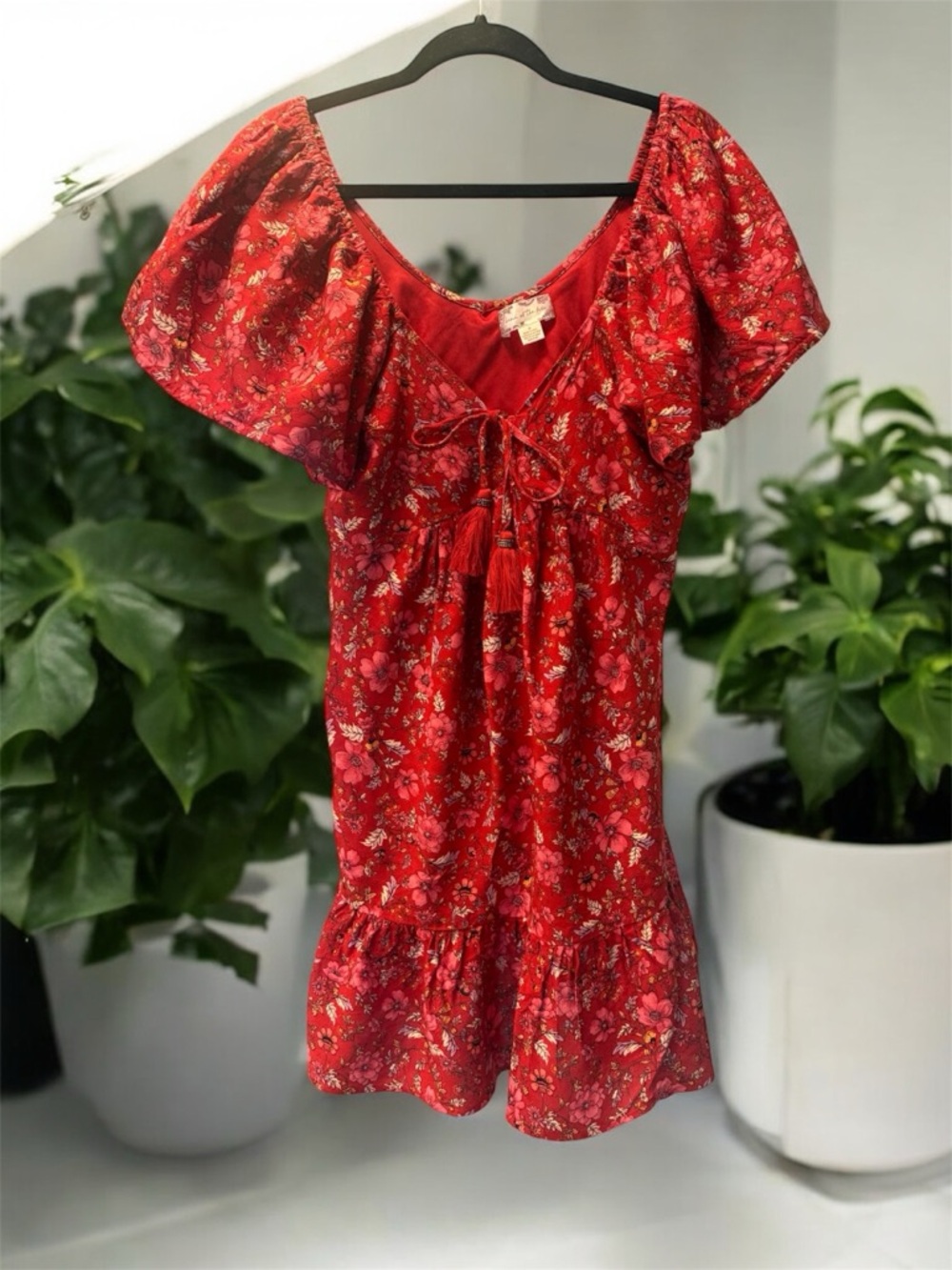 Band of the Free Floral Boho Mini Dress Medium